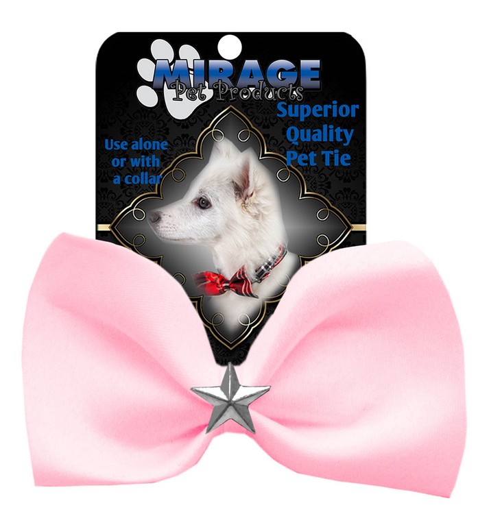 Silver Star Widget Pet Bowtie Light Pink